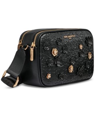 Karl Maybelle Crossbody with Floral Pins