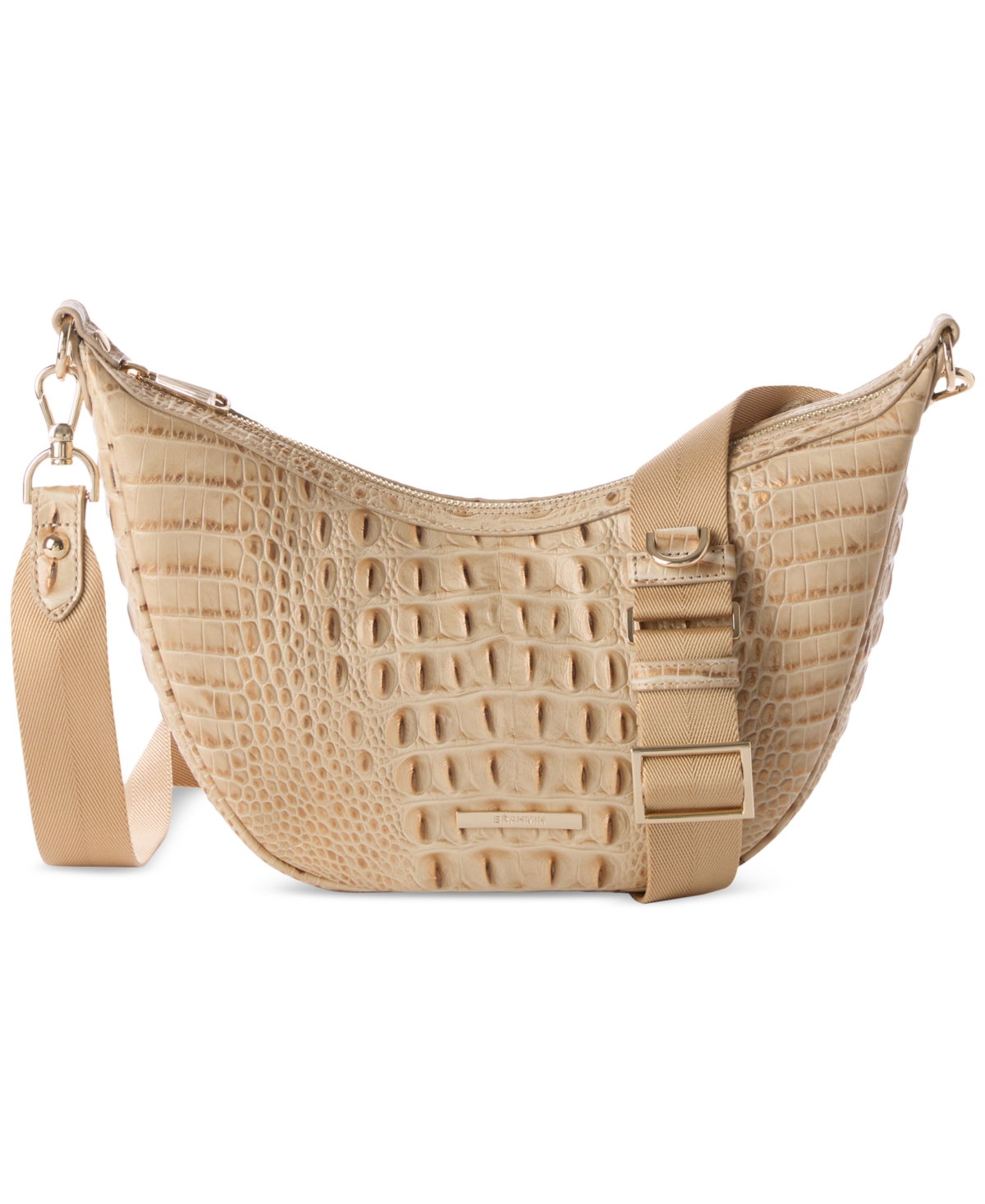 Percy Alden Road Medium Leather Crossbody Bag - Sandstorm