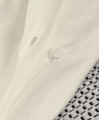 Textured Stitch 3-Pc. Duvet Set, King, Exclusively at Macy’s