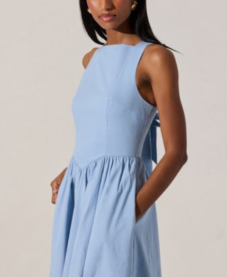 Women's Bow-Back Apron Dress