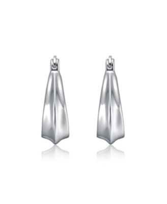 Rain Drop San Marco Cuff Earrings in White Gold Plated or 14K Gold Plated