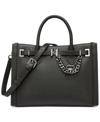 KARL LAGERFELD PARIS - Cerise Leather Crossbody Bag