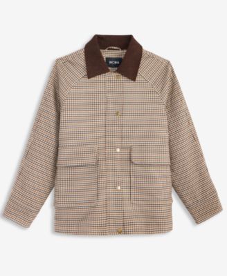 Women's Corduroy-Collar Barn Jacket, Exclusively at Macy's
