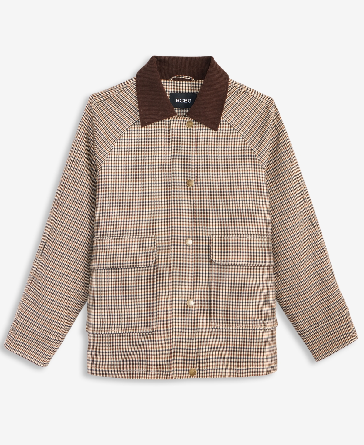 Bcbgmaxazria Women's Corduroy-collar Barn Jacket, Exclusively At Macy's In Multi