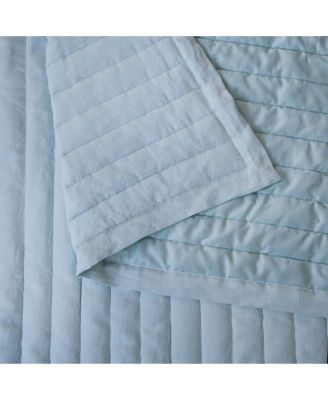 French Linen Channel Stitch Quilt & Sham Set - King/Cal King