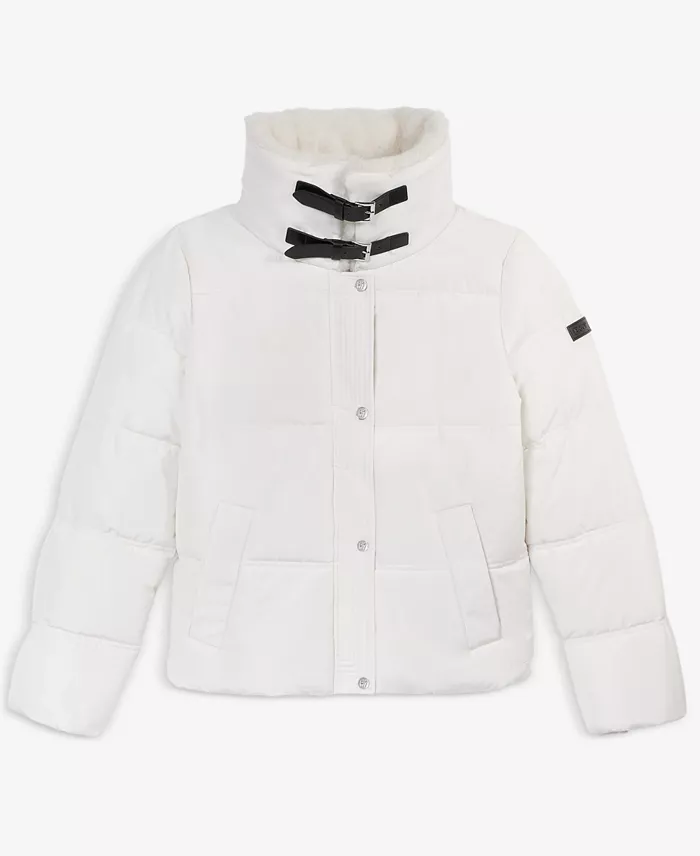 Women's Faux-Fur-Collar Zip-Front Puffer Coat - thumbnail 3