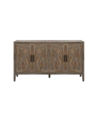 Streamdale Vintage Wooden Sideboard, 4 Door, American Country
