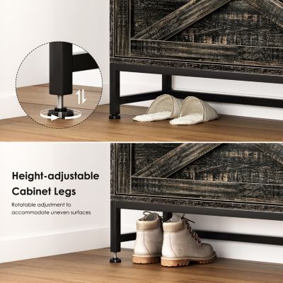 Shoe Cabinet, Entry Home Shoe Cabinet, Entrance Balcony Storage Cabinet, Large Capacity Shoe Rack