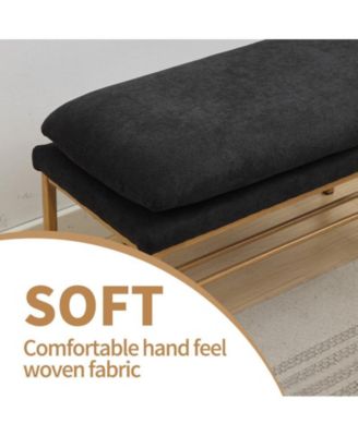 1 Pc. + Linen Storage Shoe Bench with Shelf  Bench