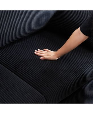 Streamdale 64.5" Fabric Sleeper Sofa – 3-in-1 Pullout Bed with Pillows & Storage Pockets – Convertible Couch