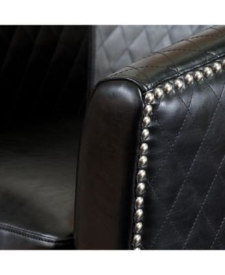 Streamdale Quilted Elegance Mia Club Chair with Studs and Comfort