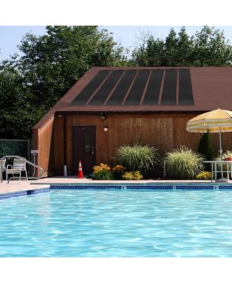 2 Pieces 20 Feet Weatherproof Solar Swimming Pool Heating System