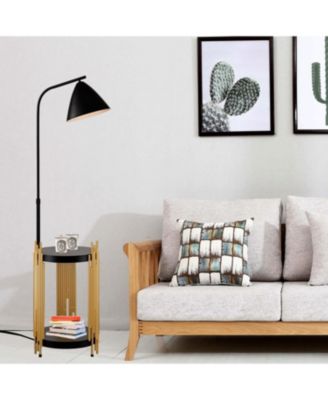 Streamdale Matte Gold Floor Lamp for Living Room, Office, Reading