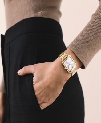 Women's Bold Evolution 2.0 Swiss Quartz Ionic Plated Light Gold Steel Watch 26mm