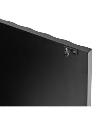 Cream Sideboard with 4 Fluted Doors and 5 Wood Legs