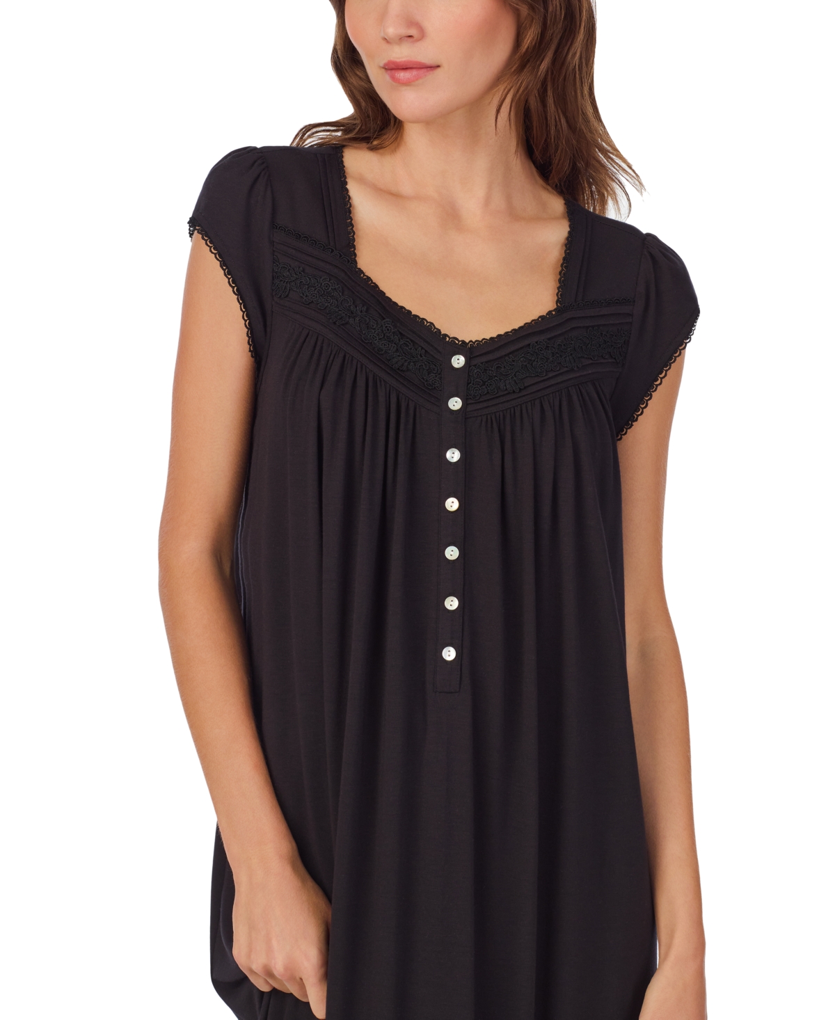Eileen West Women's Lace-trim Waltz Nightgown