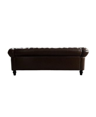 3-Seat Modern Chesterfield Sofa with Button Tufting for Living Rooms