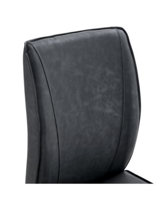 Arch Back Gray PU Dining Chairs - Set of 8