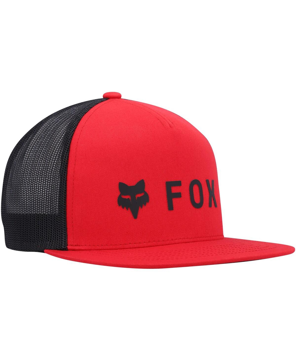 FOX MEN'S RED ABSOLUTE MESH SNAPBACK HAT 