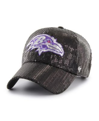 '47 Brand - Women's Black Baltimore Ravens Dazzle Clean Up Adjustable Hat