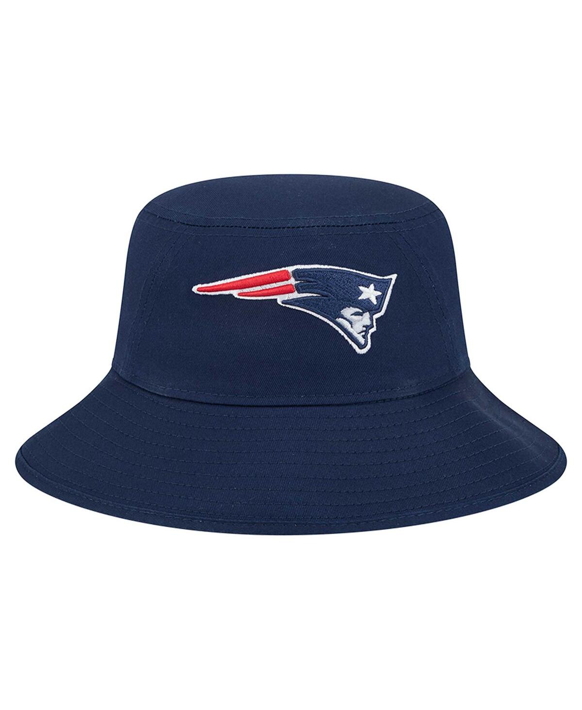Shop New Era Men's Navy New England Patriots Main Bucket Hat