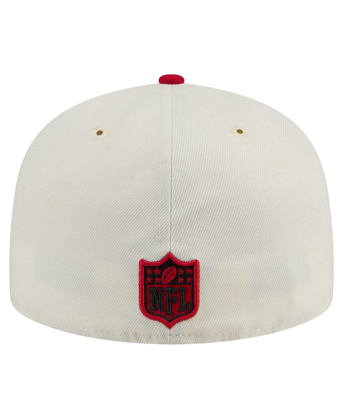 New Era Men's White/red Kansas City Chiefs Main 59fifty Fitted Hat