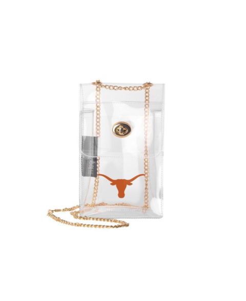 Женская сумка Logo Brands Texas Longhorns Clear Essential Crossbody Purse