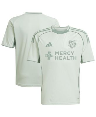adidas - Big Boys and Girls Light Green FC Cincinnati 2025 One Planet Pre-Match Top