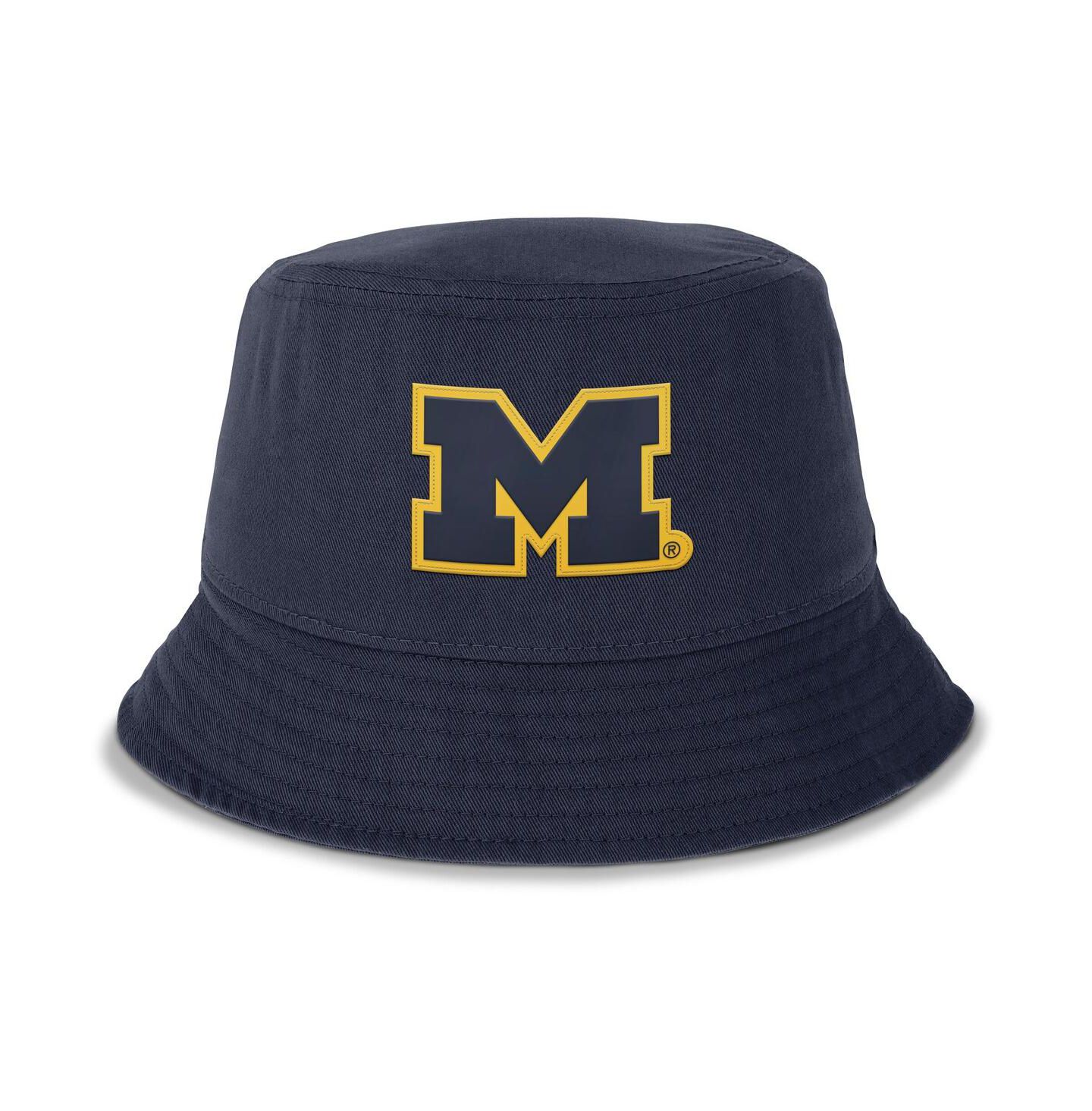 Мужская панама Jordan Navy Michigan Wolverines Apex Bucket Hat — фото 4