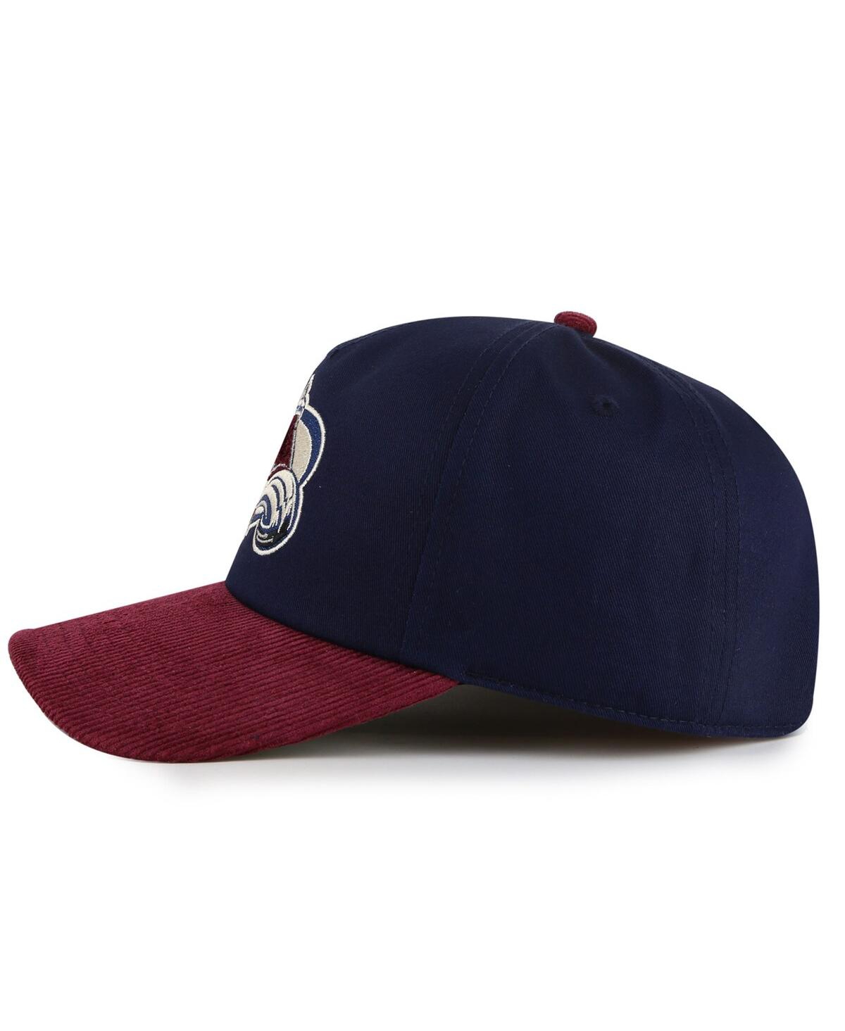 AMERICAN NEEDLE MEN'S NAVY/BURGUNDY COLORADO AVALANCHE BURNETT ADJUSTABLE HAT 