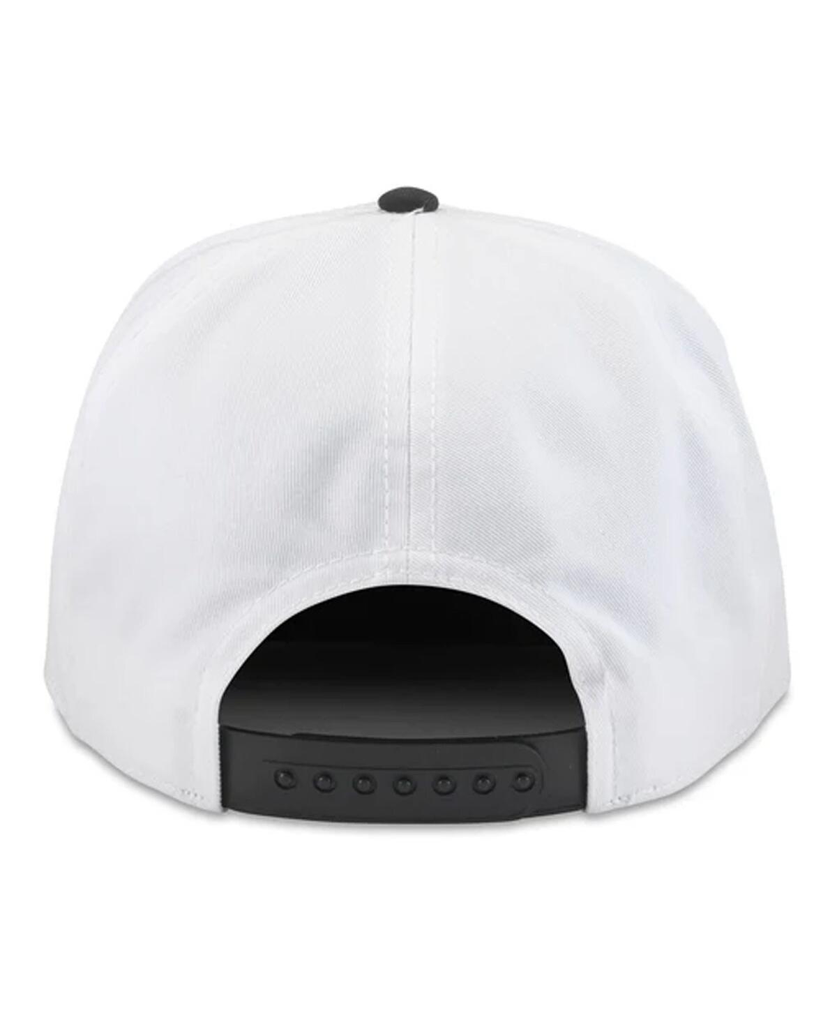 AMERICAN NEEDLE MEN'S WHITE UTAH HOCKEY CLUB ROSCOE SCRIPT ADJUSTABLE HAT 
