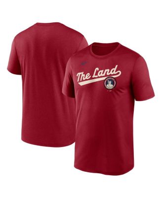 Nike - Men's Red Cleveland Guardians 2025 City Connect Team Phrase Script Legend Performance T-Shirt