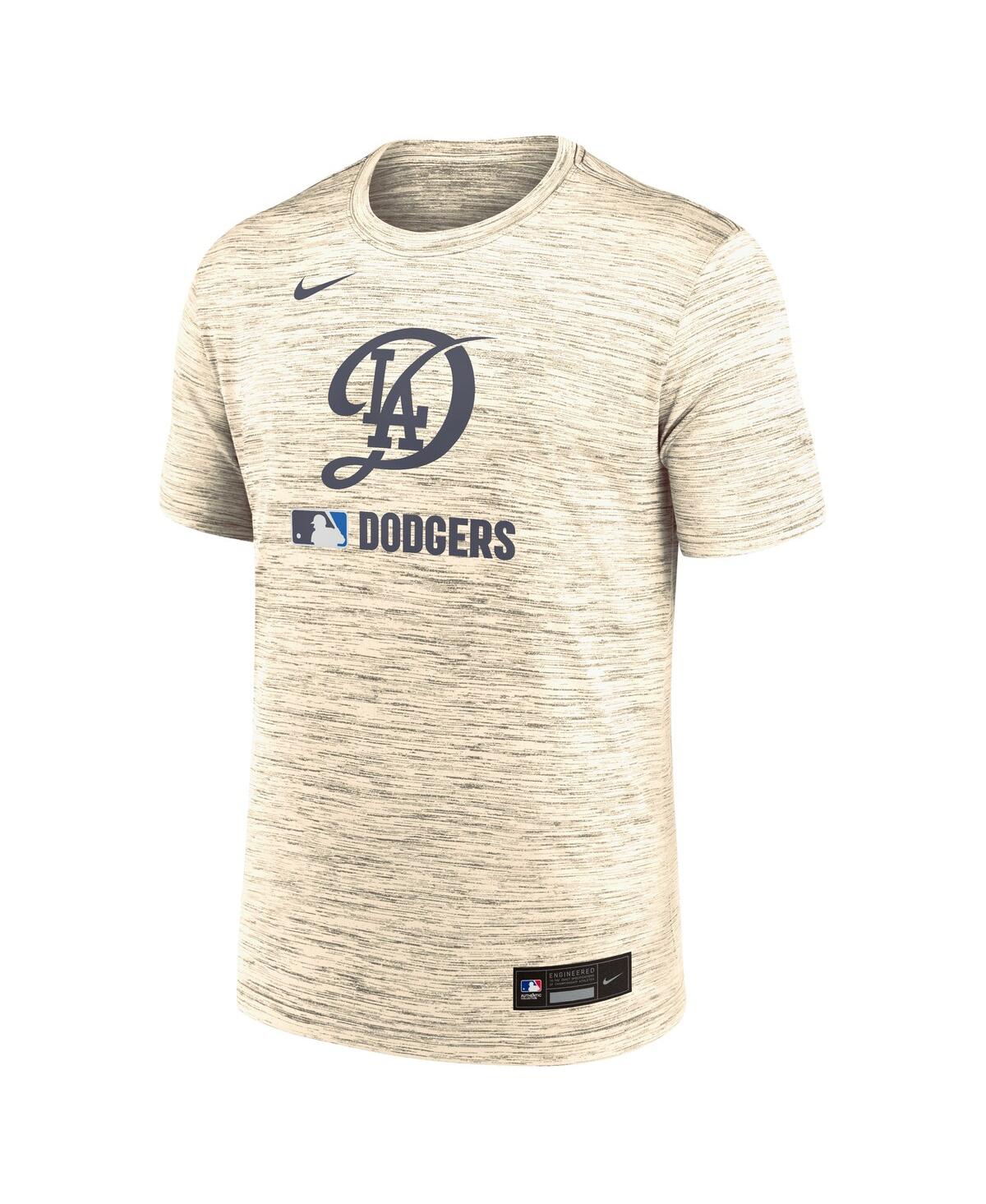Nike Men's Cream Los Angeles Dodgers 2025 City Connect Authentic Collection Velocity Performance T-Shirt