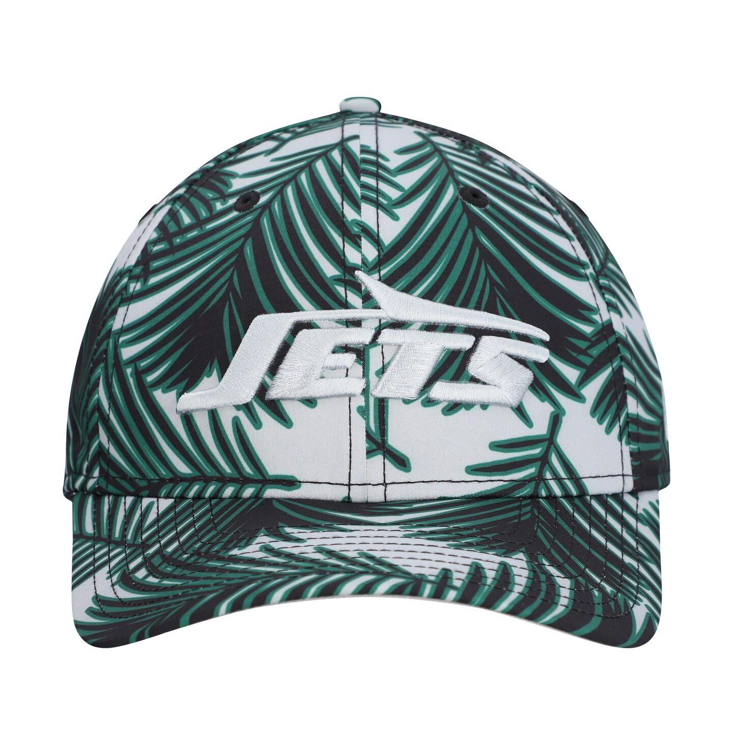 Мужская кепка New Era Gray New York Jets Palms 39THIRTY Flex Hat — фото 2