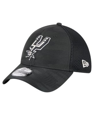 New Era - Men's Black San Antonio Spurs Subtle Camo 39THIRTY Flex Hat