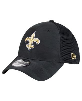 New Era - Men's Black New Orleans Saints Active Camo 39THIRTY Flex Hat
