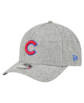New Era - Men's Gray Chicago Cubs Cotton Weave M-Crown A-Frame 9FORTY Adjustable Hat