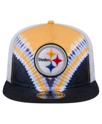 Men's Gold/Black Pittsburgh Steelers Throwback Dye Golfer Snapback Hat
