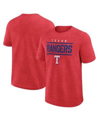 Fanatics - Men's Heather Red Texas Rangers Top Notch T-Shirt