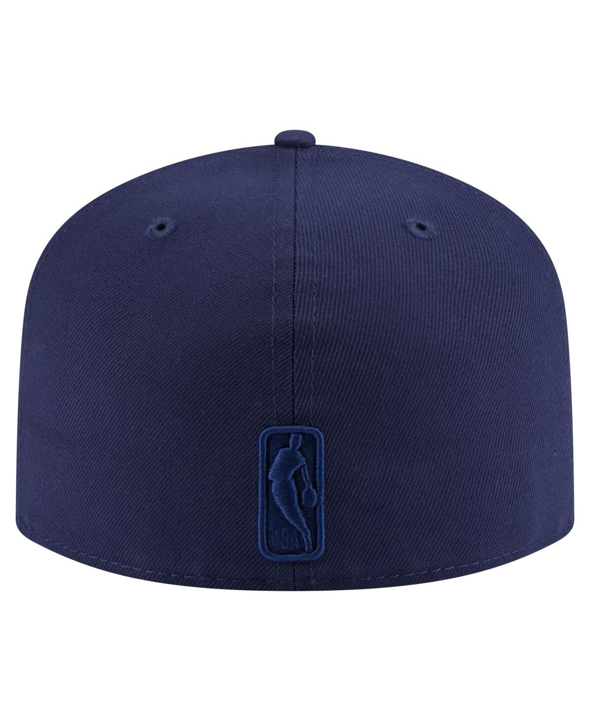 New Era Men's Navy Brooklyn Nets Colorpack A-frame Pinch Front 59fifty Fitted Hat