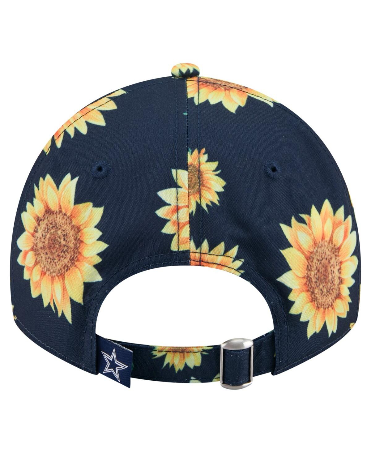 New Era Women's Navy Dallas Cowboys Adventure Sunflower 9twenty Adjustable Hat