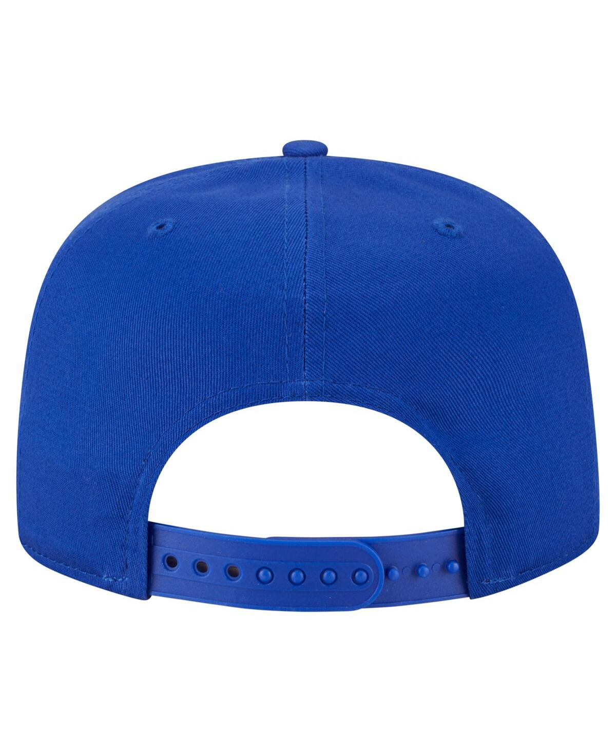 NEW ERA MEN'S ROYAL GOLDEN STATE WARRIORS TEAM TEXT GOLFER SNAPBACK HAT 