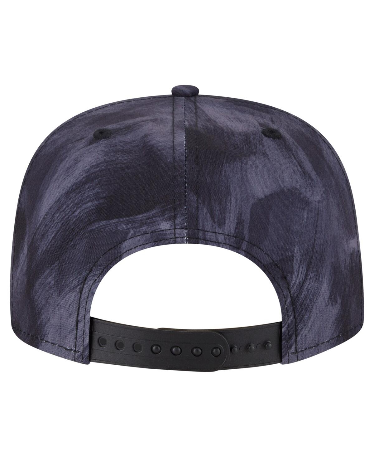 NEW ERA MEN'S NAVY TEXAS RANGERS PRINTED GOLFER SNAPBACK HAT 
