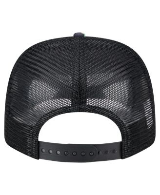 Men's Navy/Black Los Angeles Chargers Adventure Drinks Pattern 9SEVENTY Stretch Snap Hat