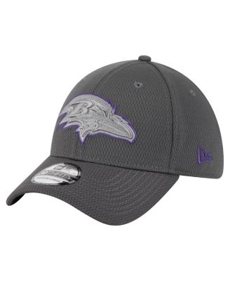 New Era - Men's Graphite Baltimore Ravens Main 39THIRTY Flex Hat