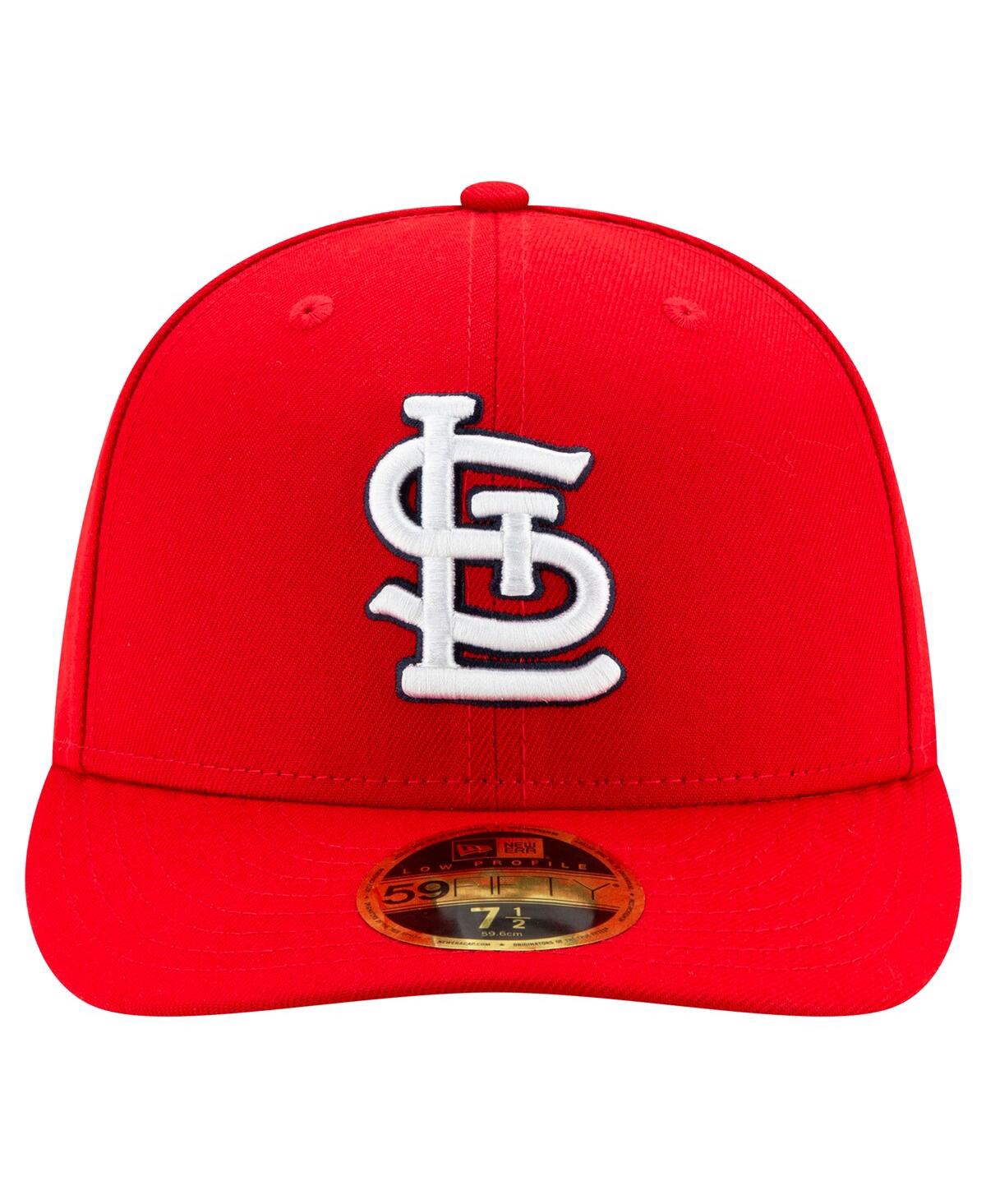 New Era Men's Red St. Louis Cardinals National Baseball Hall Of Fame Low Profile 59fifty Fitted Hat