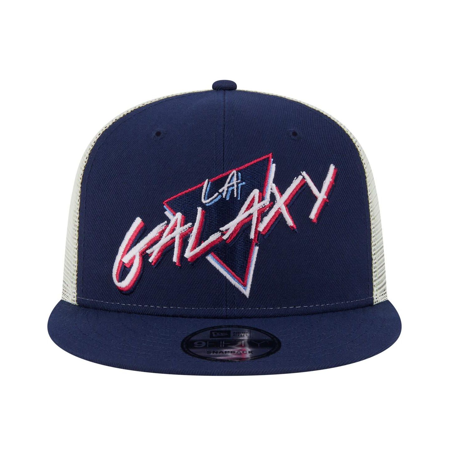 Мужская кепка New Era Navy LA Galaxy Neon 9FIFTY Snapback Hat — фото 2