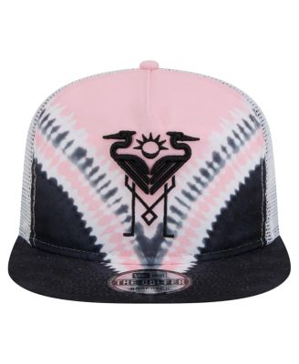Men's Black/Light Pink Inter Miami CF Tie-Dye Adjustable Golfer Hat