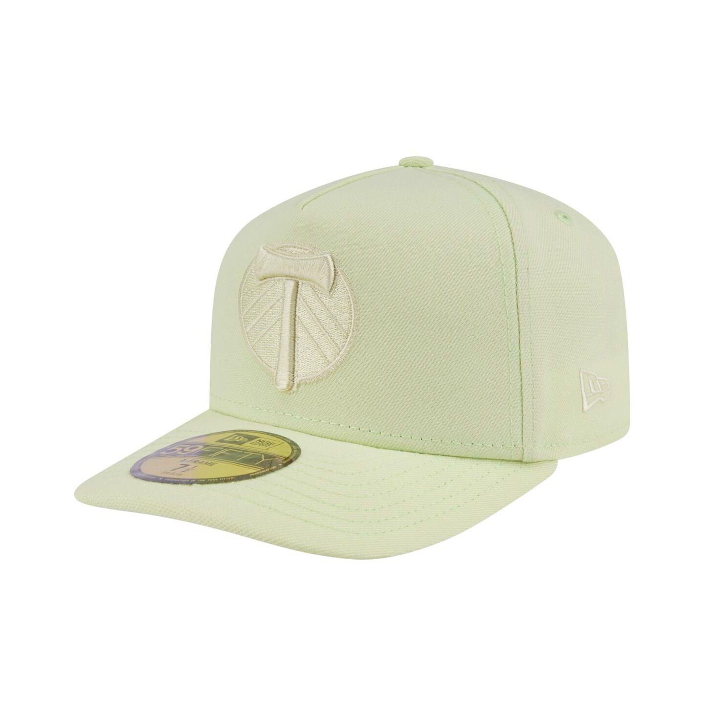 Мужские головные уборы New Era Green Portland Timbers Color Pack A-Frame 59FIFTY Fitted Hat — фото 1