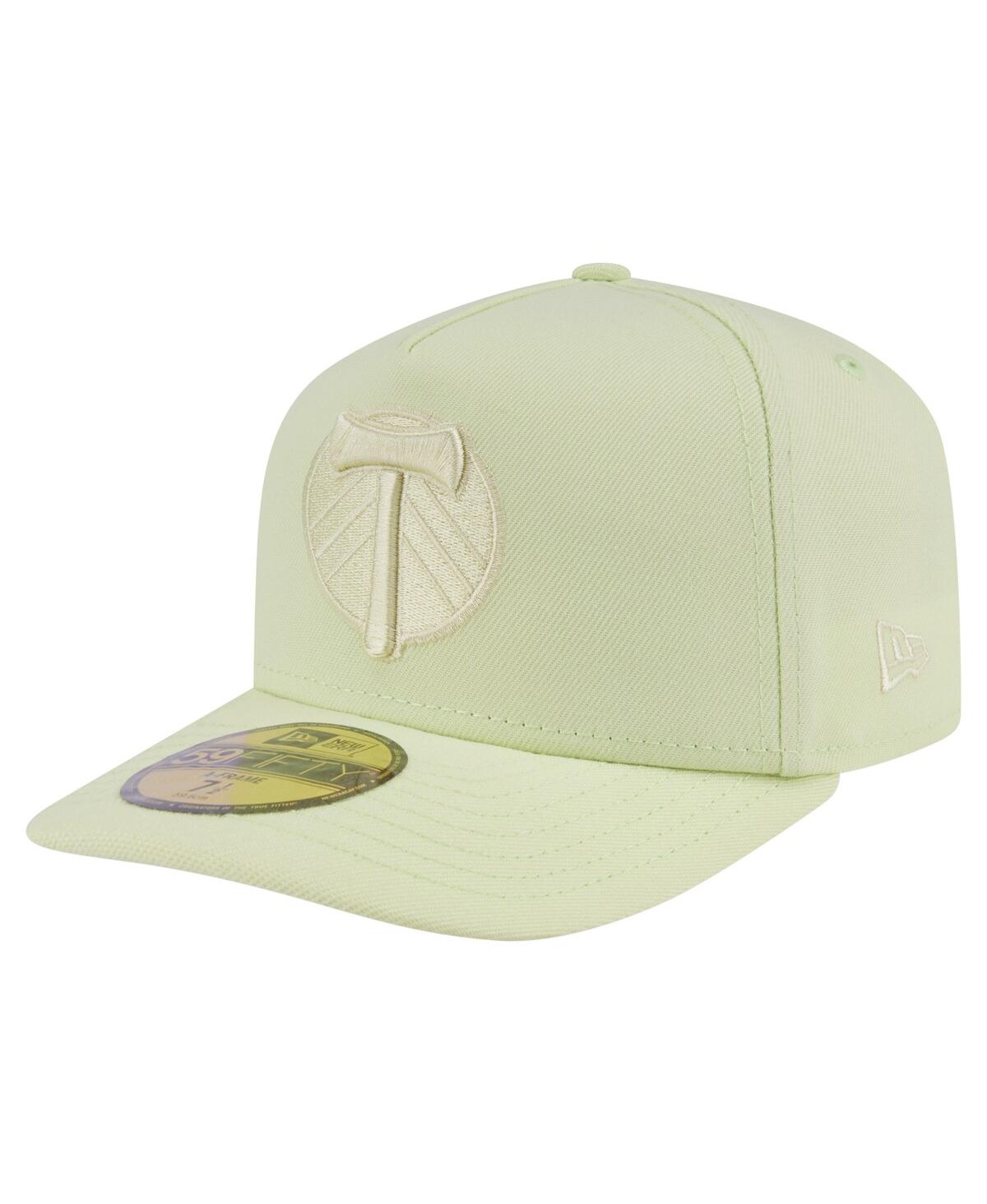 New Era Men's Green Portland Timbers Color Pack A-frame 59fifty Fitted Hat